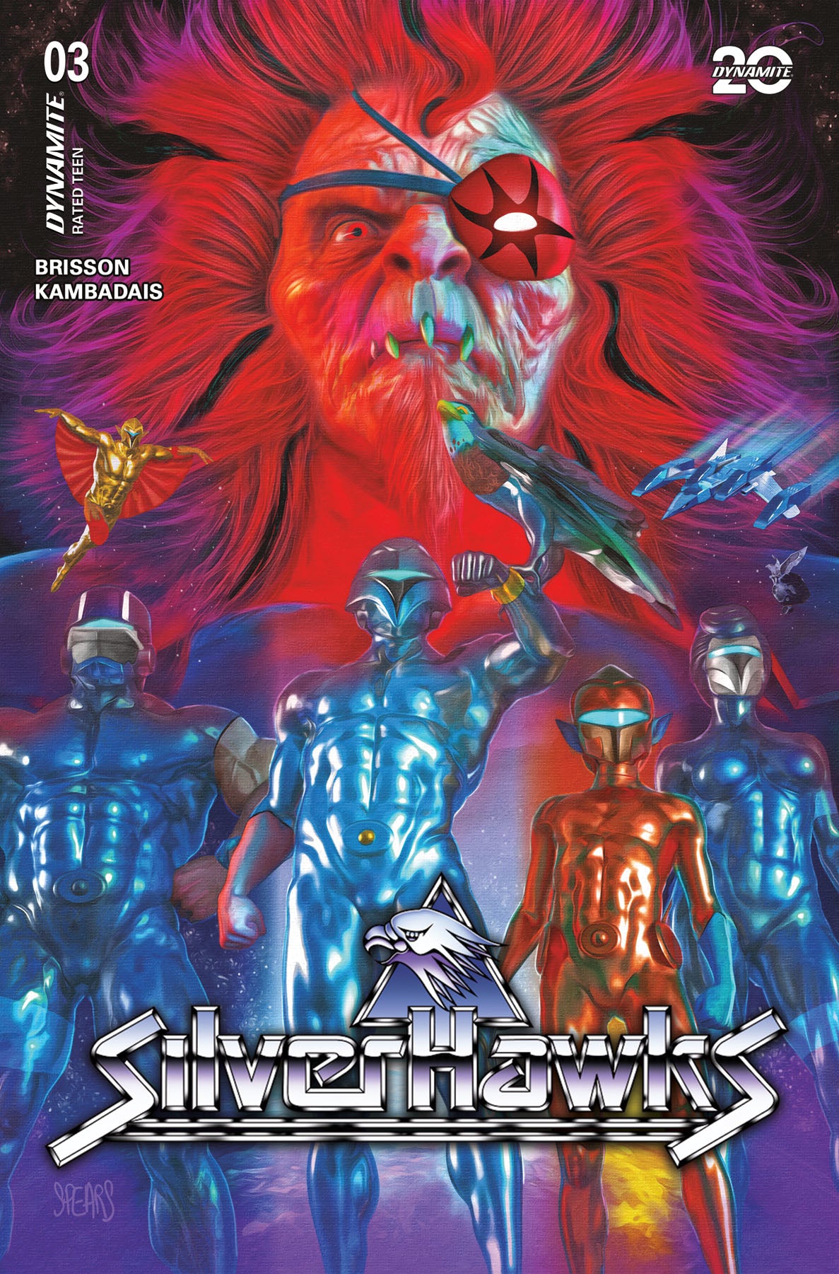 03/26/2025 SILVERHAWKS #3 CVR A SPEARS DYNAMITE