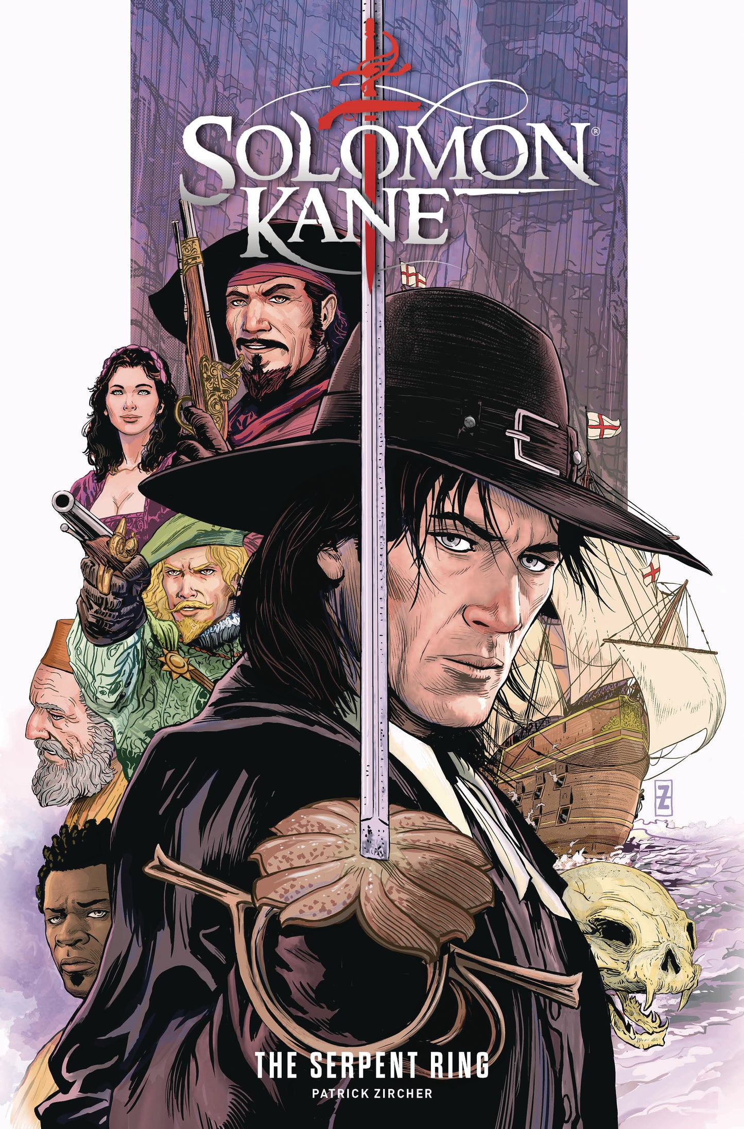 03/26/2025 SOLOMON KANE SERPENT RING #1 CVR C ZIRCHER (MR) TITAN COMICS