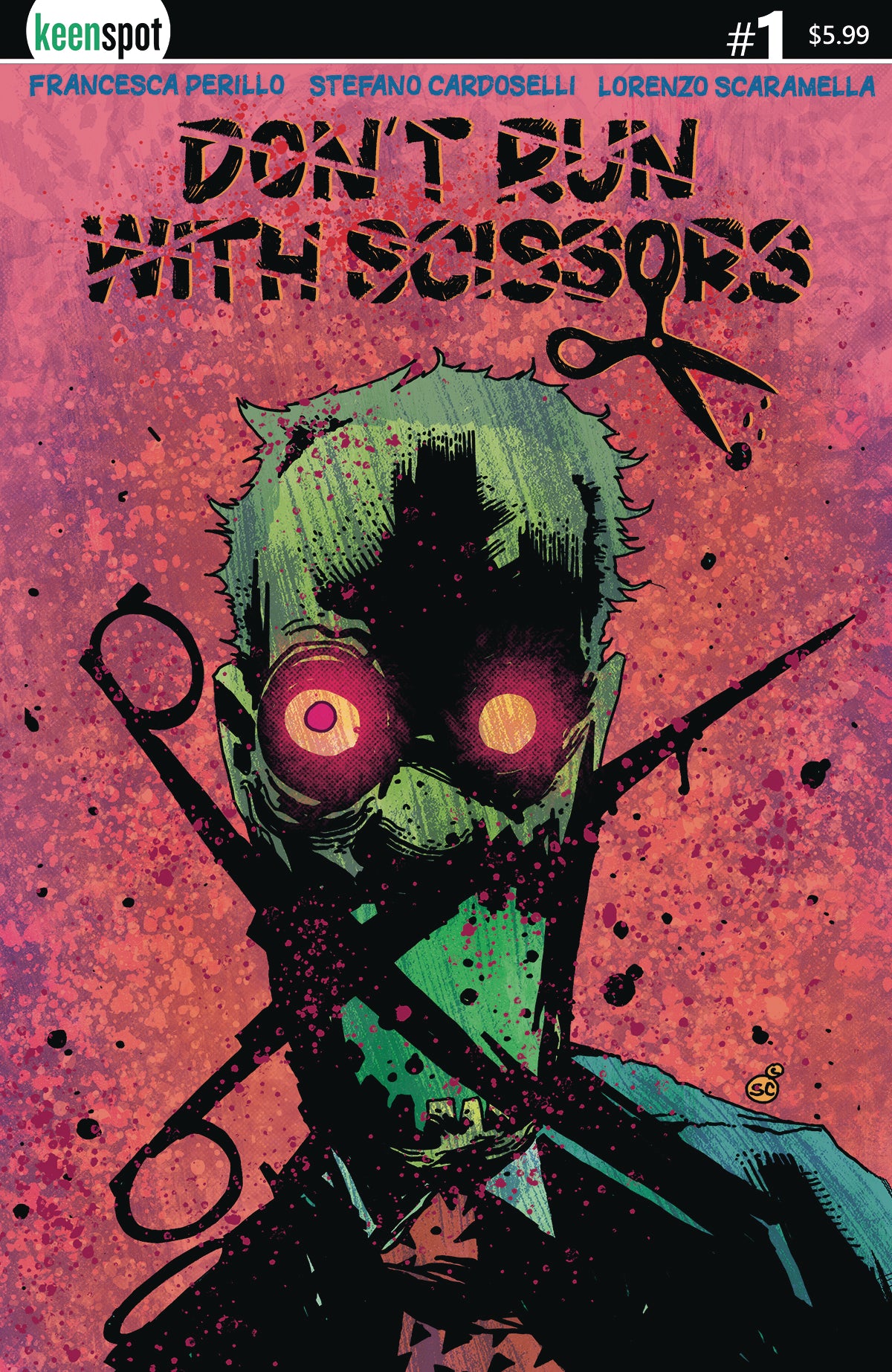 03/12/2025 DONT RUN WITH SCISSORS #1 CVR A STEFANO CARDOSELLI (MR) KEENSPOT ENTERTAINMENT