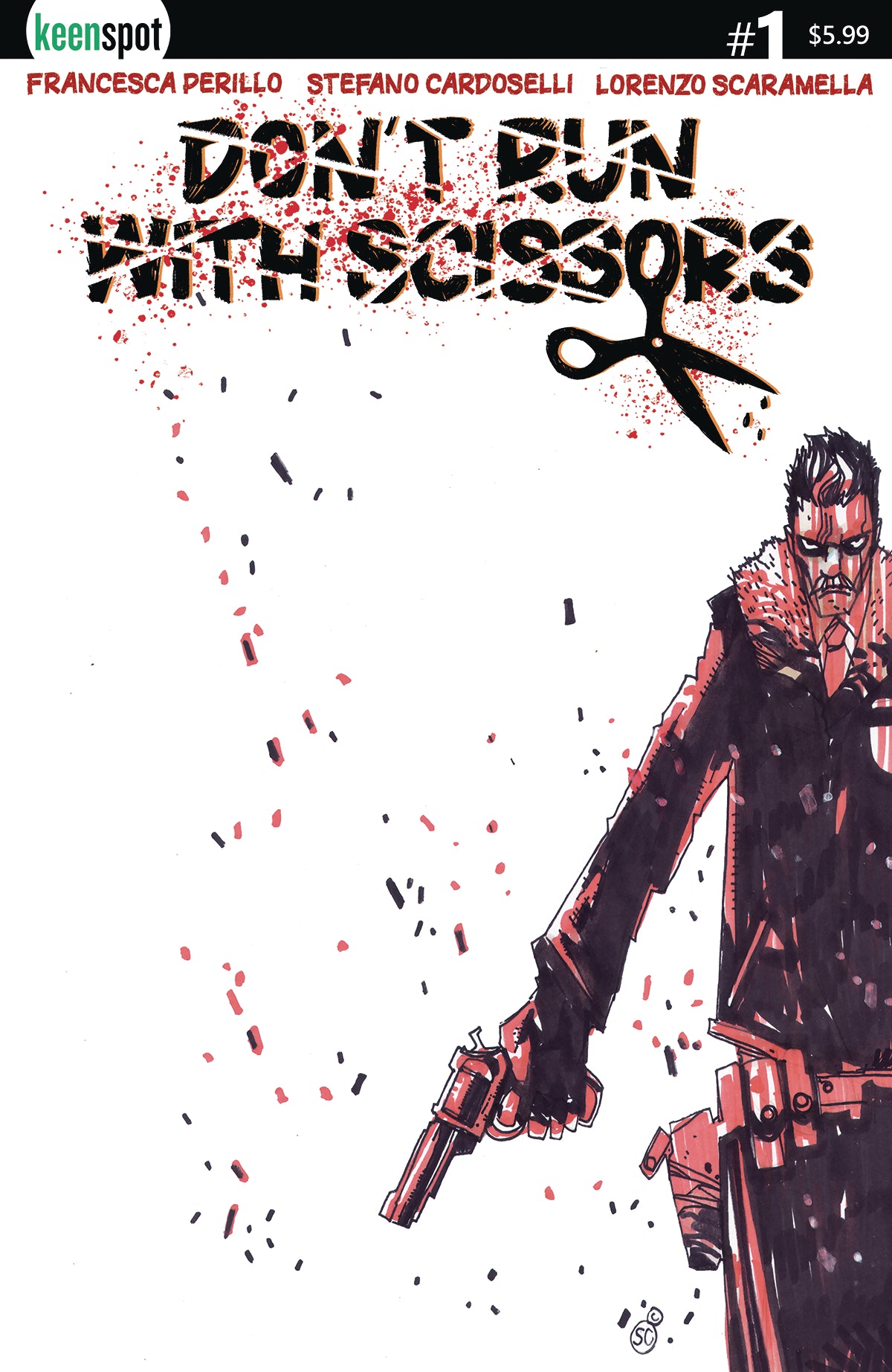 03/12/2025 DONT RUN WITH SCISSORS #1 CVR D STEFANO CARDOSELLI (MR) KEENSPOT ENTERTAINMENT