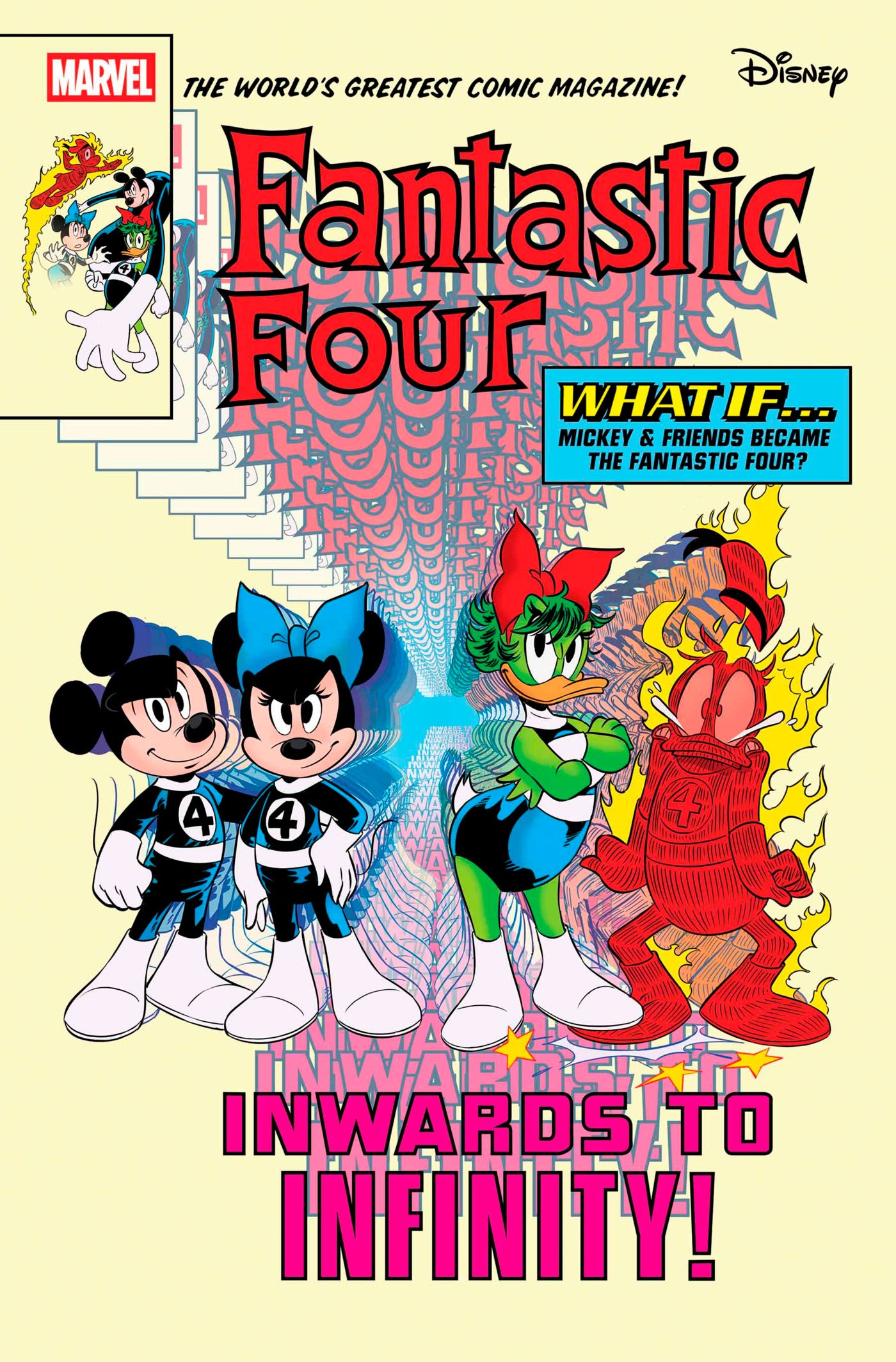 FANTASTIC FOUR #33 GIULIA LOMURNO WHAT IF FF DISNEY HOMAGE VARIANT 2025 MARVEL PRH