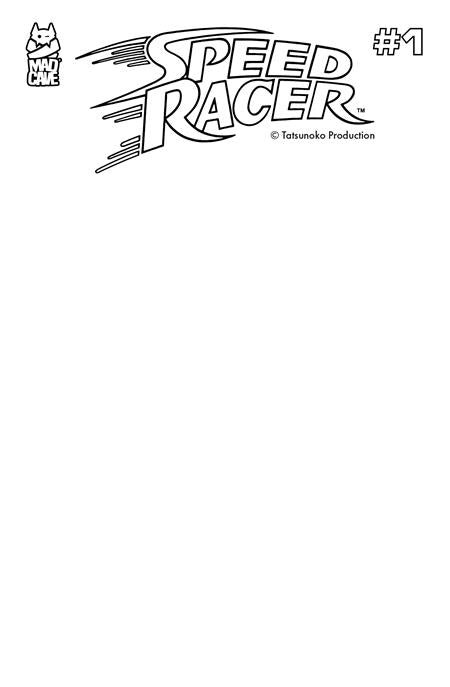 SPEED RACER #1 CVR F BLANK VARIANT 2025 Speed Racer MAD CAVE STUDIOS