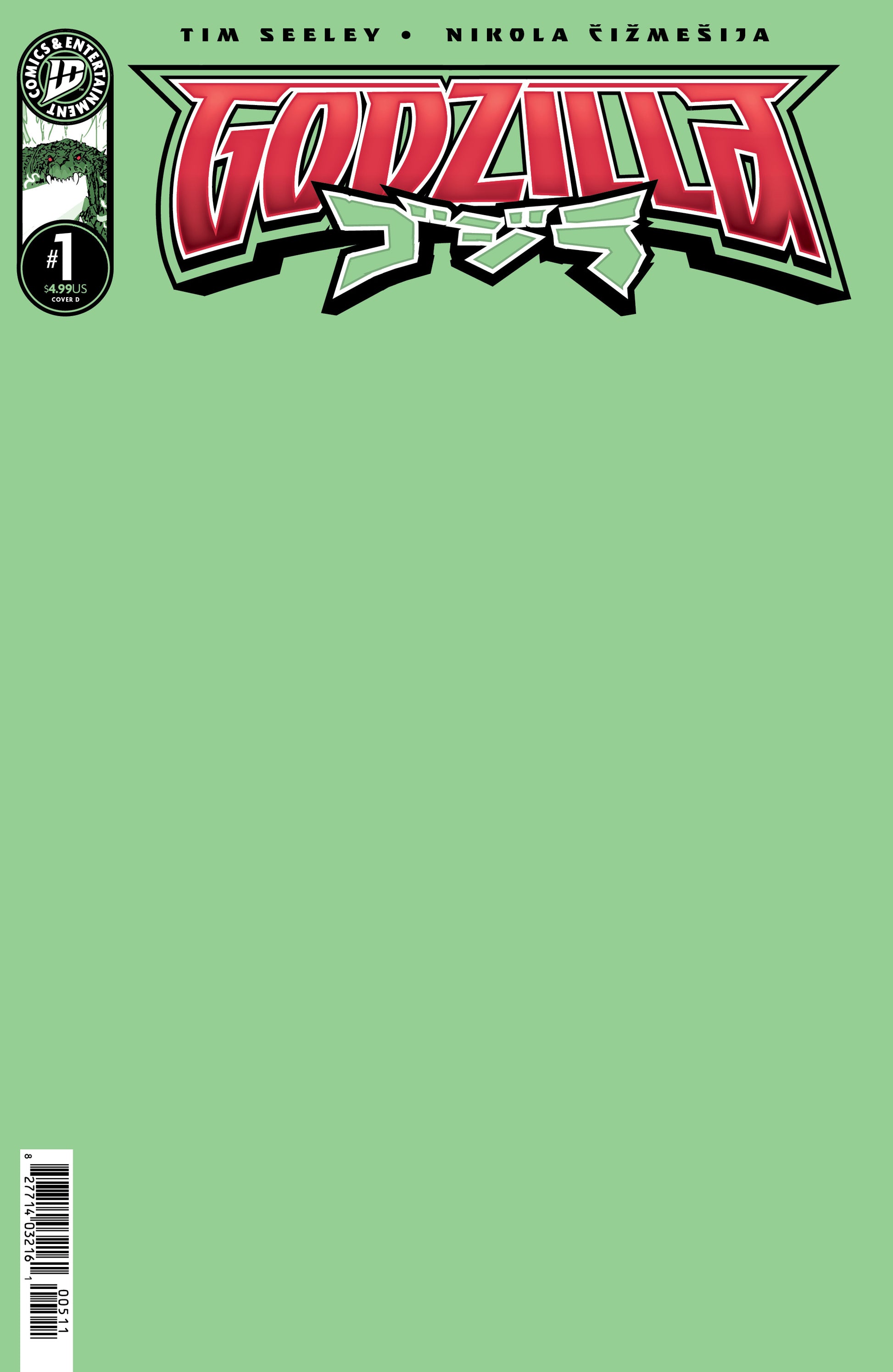 GODZILLA KAI SEI ERA #1 CVR E SKETCH BLANK VARIANT 2025 Godzilla IDW-PRH