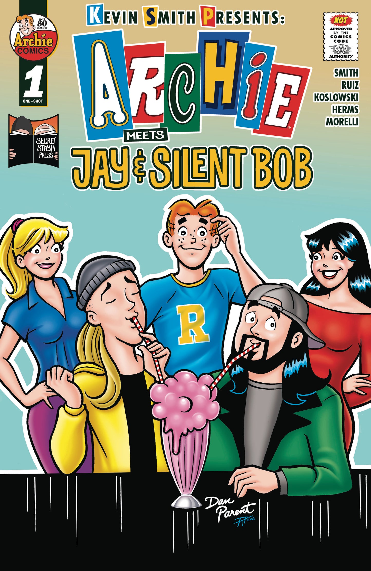 ARCHIE MEETS JAY & BOB ONESHOT CVR E DAN PARENT (MR) 2025 ARCHIE COMIC PUBLICATIONS