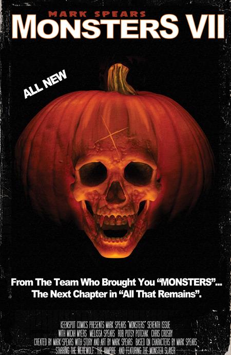 MARK SPEARS MONSTERS #7 CVR C MARK SPEARS HALLOWEEN II HOMAGE VARIANT 2025 Universal Monsters EX POSSE HOLDINGS