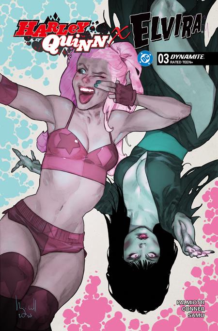01/28/2026 HARLEY QUINN X ELVIRA #4 CVR D BEN CALDWELL VAR DYNAMITE ENTERTAINMENT