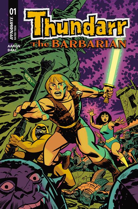 01/21/2026 THUNDARR THE BARBARIAN #1 CVR F MICHAEL CHO FOIL VAR DYNAMITE ENTERTAINMENT