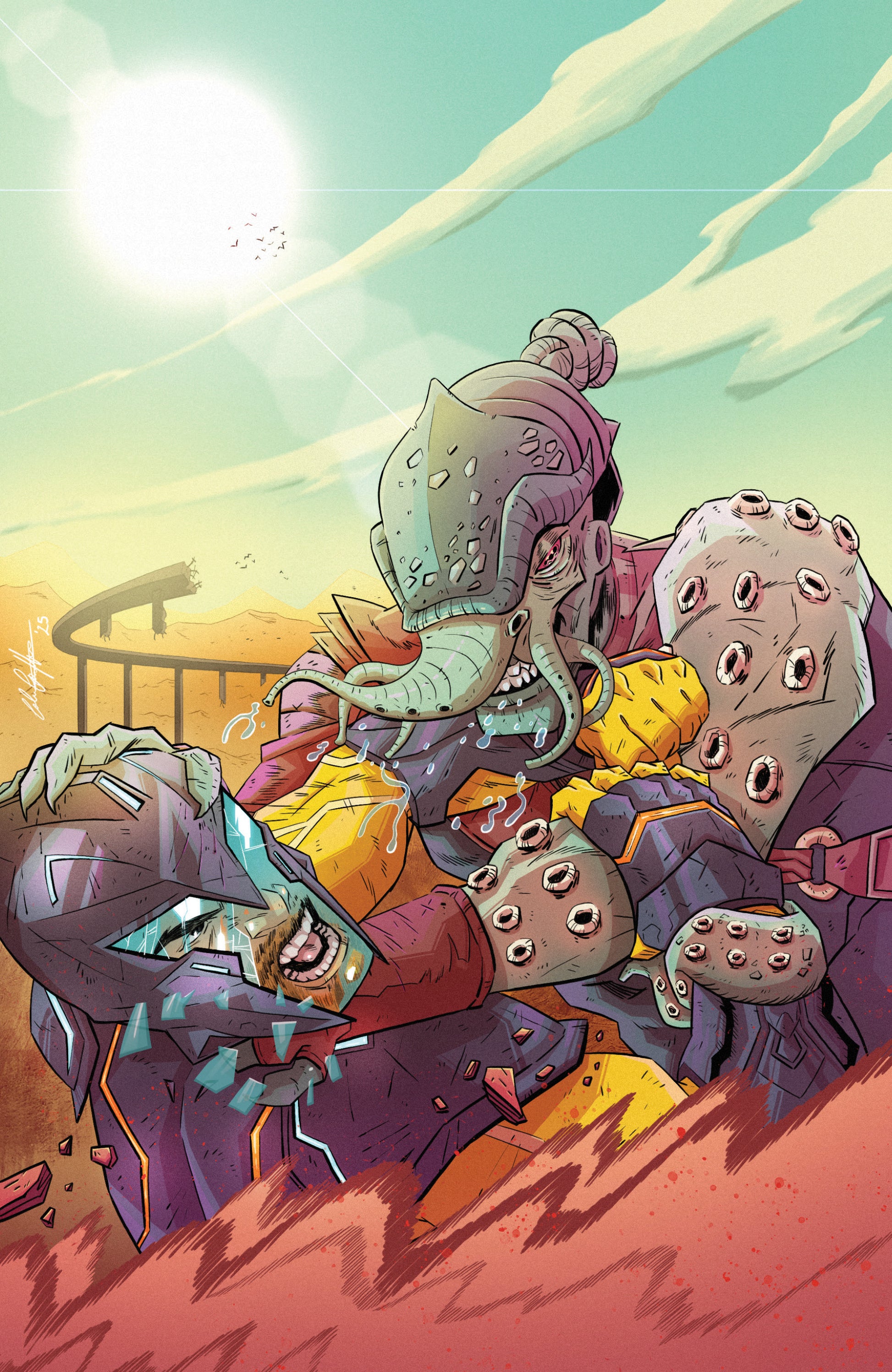 02/18/2026 Valiant Beyond: The X-O Manowar #6--The God Hunt #2 Variant C (Griffin Full Art) IDW Publishing