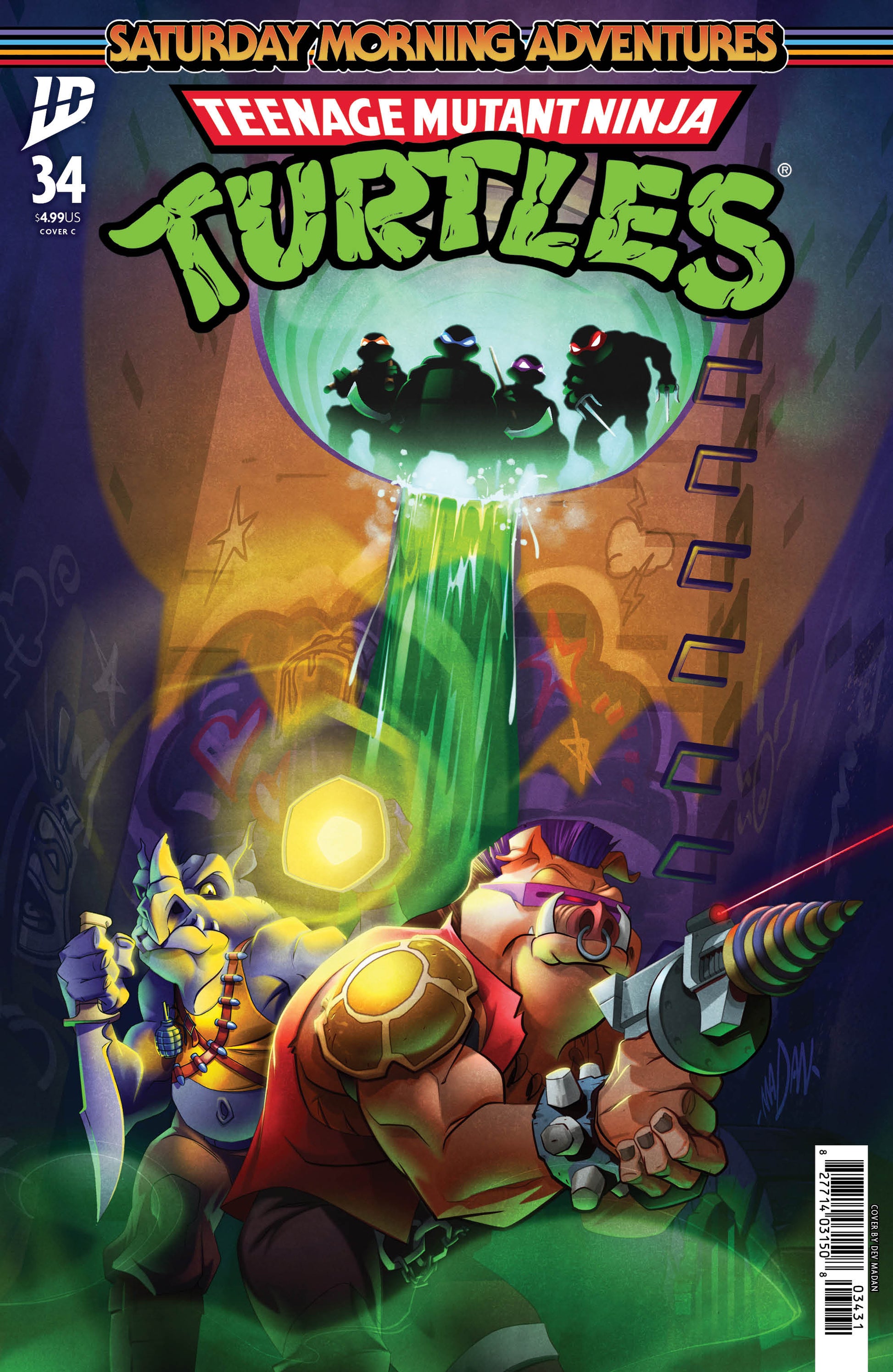 02/25/2026 Teenage Mutant Ninja Turtles: Saturday Morning Adventures #34 Variant C (Madan) IDW Publishing