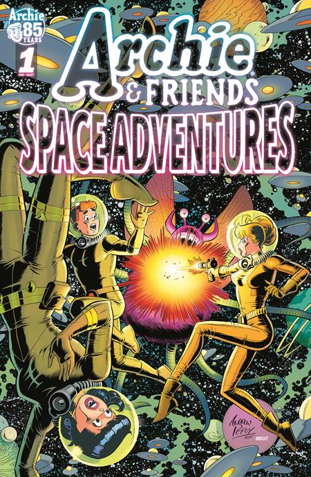 02/25/2026 ARCHIE & FRIENDS #20 SPACE ADVENTURES CVR B ANDREW PEPOY JASON MILLET VAR ARCHIE COMICS PUBLICATIONS