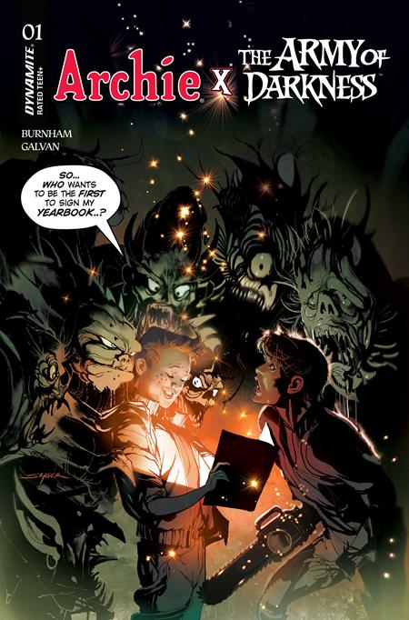 02/04/2026 ARCHIE X ARMY OF DARKNESS #1 CVR E STUART SAYGER VAR DYNAMITE ENTERTAINMENT