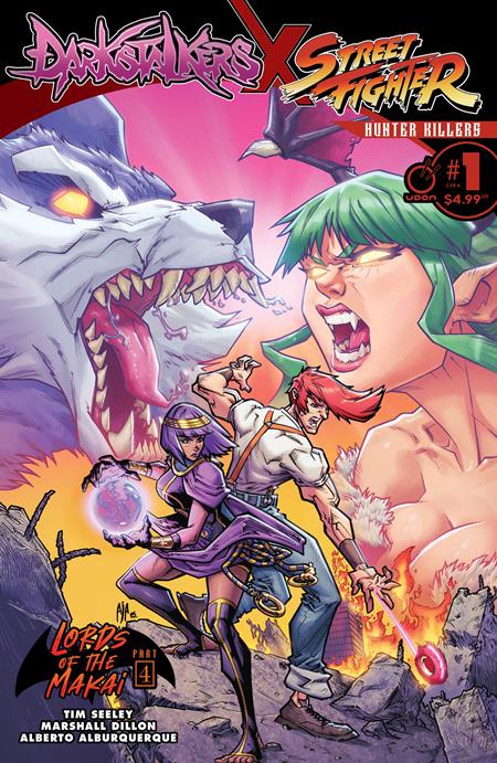 02/25/2026 DARKSTALKERS X STREET FIGHTER HUNTER KILLERS #1 (ONE SHOT) CVR A ALBERTO ALBURQUERQUE UDON ENTERTAINMENT
