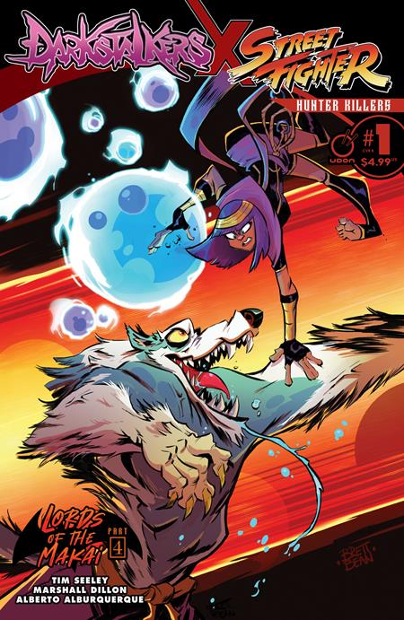 02/25/2026 DARKSTALKERS X STREET FIGHTER HUNTER KILLERS #1 (ONE SHOT) CVR B BRETT BEAN VAR UDON ENTERTAINMENT