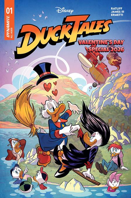 02/11/2026 DUCKTALES VALENTINES DAY SPECIAL 2026 #1 (ONE SHOT) CVR D LIBERO ERMETTI VAR DYNAMITE ENTERTAINMENT