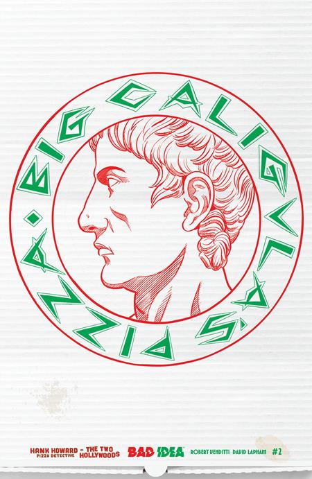 02/11/2026 HANK HOWARD PIZZA DETECTIVE THE TWO HOLLYWOODS #2 (OF 2) CVR C DAVID LAPHAM PIZZA BOX DESIGN VAR BAD IDEA