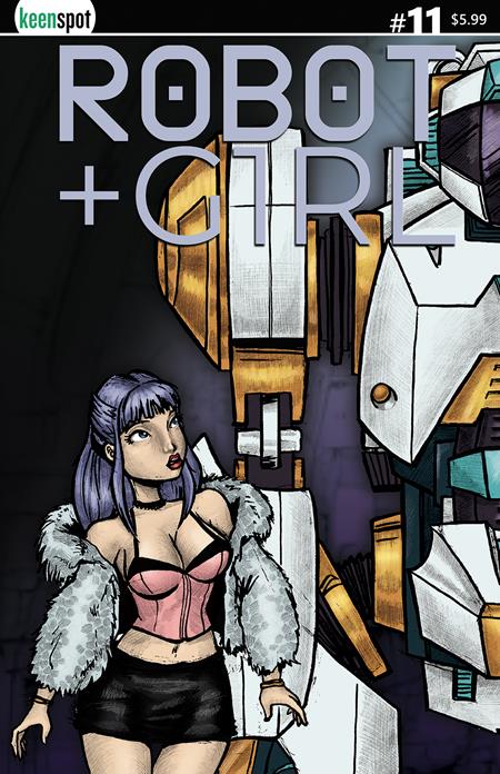 02/25/2026 ROBOT + GIRL #11 CVR A MIKE WHITE LEFT SIDE CONNECTING COVER BAGGED WITH TRADING CARD EX POSSE HOLDINGS