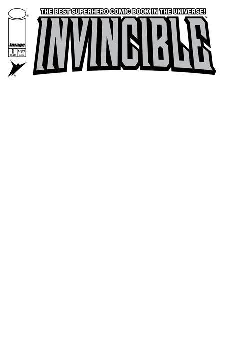 INVINCIBLE FOIL EDITION #1 REPRINT CVR D BLANK SKETCH VARIANT 2026 Invincible IMAGE COMICS