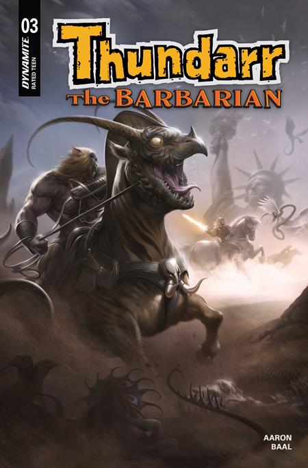 03/04/2026 THUNDARR THE BARBARIAN #3 CVR B FRANCESCO MATTINA VAR DYNAMITE ENTERTAINMENT