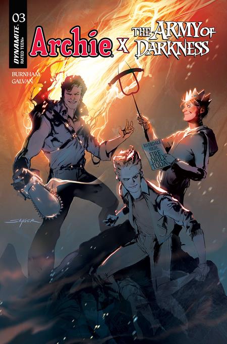 04/08/2026 ARCHIE X ARMY OF DARKNESS #3 CVR E STUART SAYGER VAR DYNAMITE ENTERTAINMENT