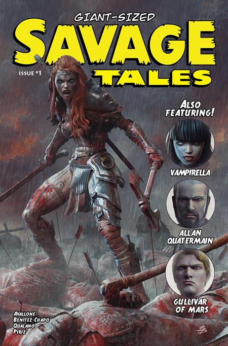 04/29/2026 GIANT SIZED SAVAGE TALES (ONE SHOT) CVR A BJORN BARENDS RED SONJA DYNAMITE ENTERTAINMENT