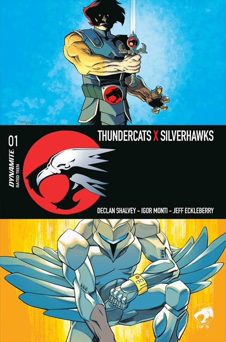 04/08/2026 THUNDERCATS X SILVERHAWKS #1 CVR A DECLAN SHALVEY DYNAMITE ENTERTAINMENT