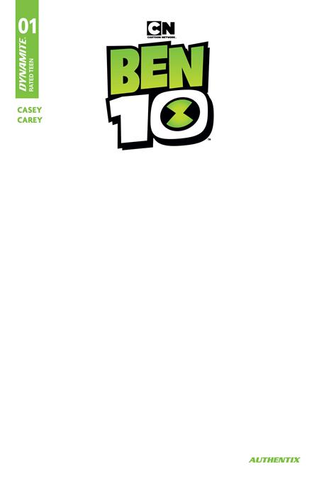 05/06/2026 BEN 10 #1 CVR F BLANK AUTHENTIX VARIANT DYNAMITE ENTERTAINMENT