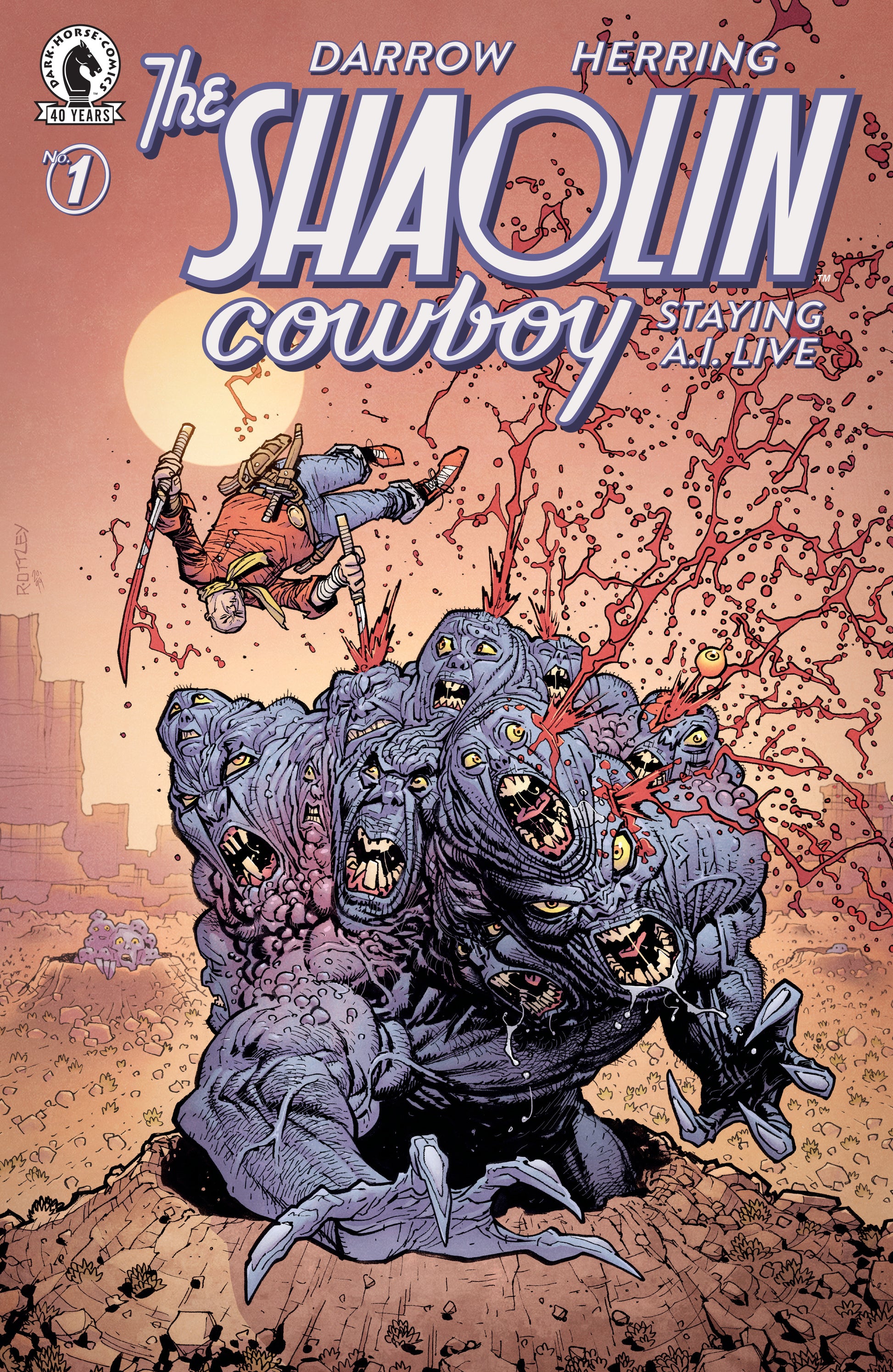 SHAOLIN COWBOY STAYING A.I.LIVE #1 CVR B OTTLEY VARIANT 2026 DARK HORSE COMICS