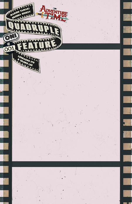 07/01/2026 ADVENTURE TIME QUADRUPLE FEATURE #1 (OF 4) CVR C CELLULOID BLANK SKETCH VAR ONI PRESS