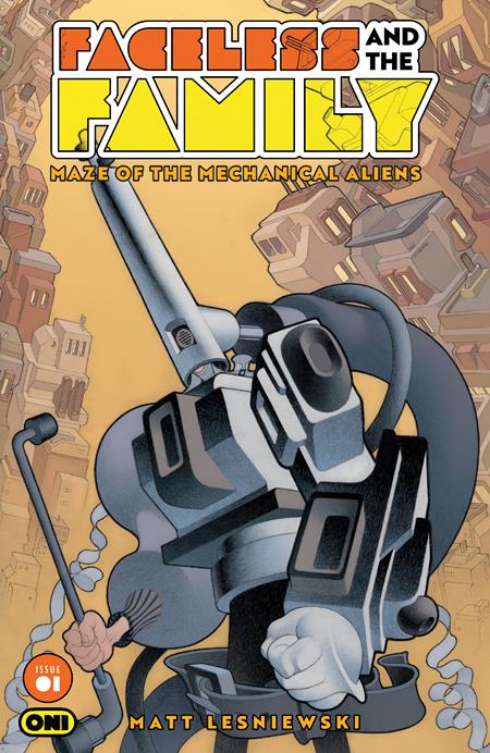07/01/2026 FACELESS AND THE FAMILY MAZE OF THE MECHANICAL ALIENS #1 (OF 4) CVR A MATT LESNIEWSKI ONI PRESS