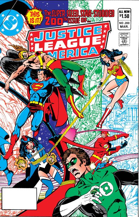07/22/2026 JUSTICE LEAGUE OF AMERICA #200 FACSIMILE EDITION CVR A GEORGE PEREZ DC COMICS