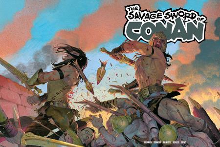 07/15/2026 SAVAGE SWORD OF CONAN #15 CVR D ESAD RIBIC WRAPAROUND CARDSTOCK VAR (MR) TITAN COMICS