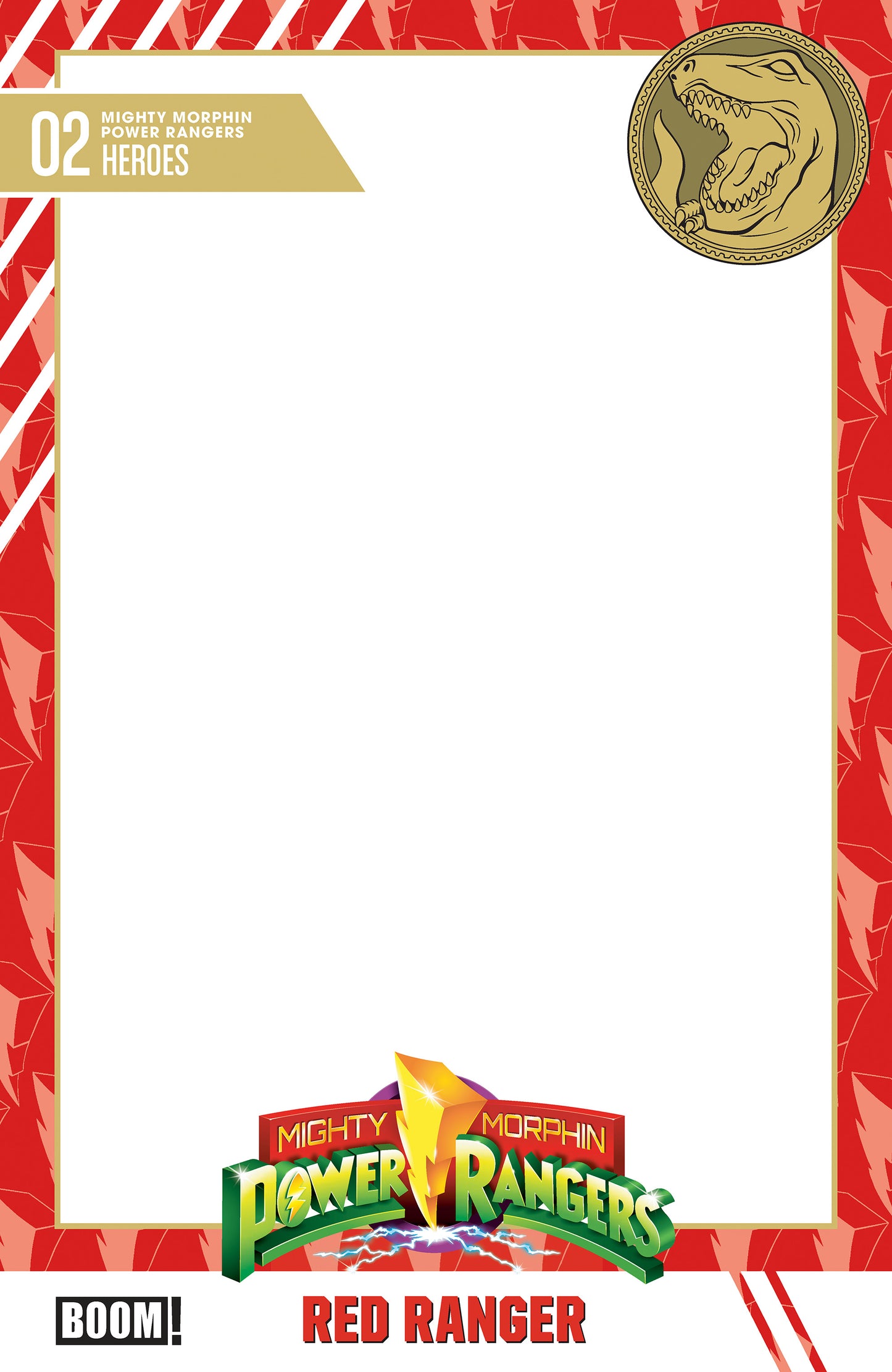 07/15/2026 Mighty Morphin Power Rangers (2026) #2 D Trading Card Blank Sketch Variant BOOM ENTERTAINMENT