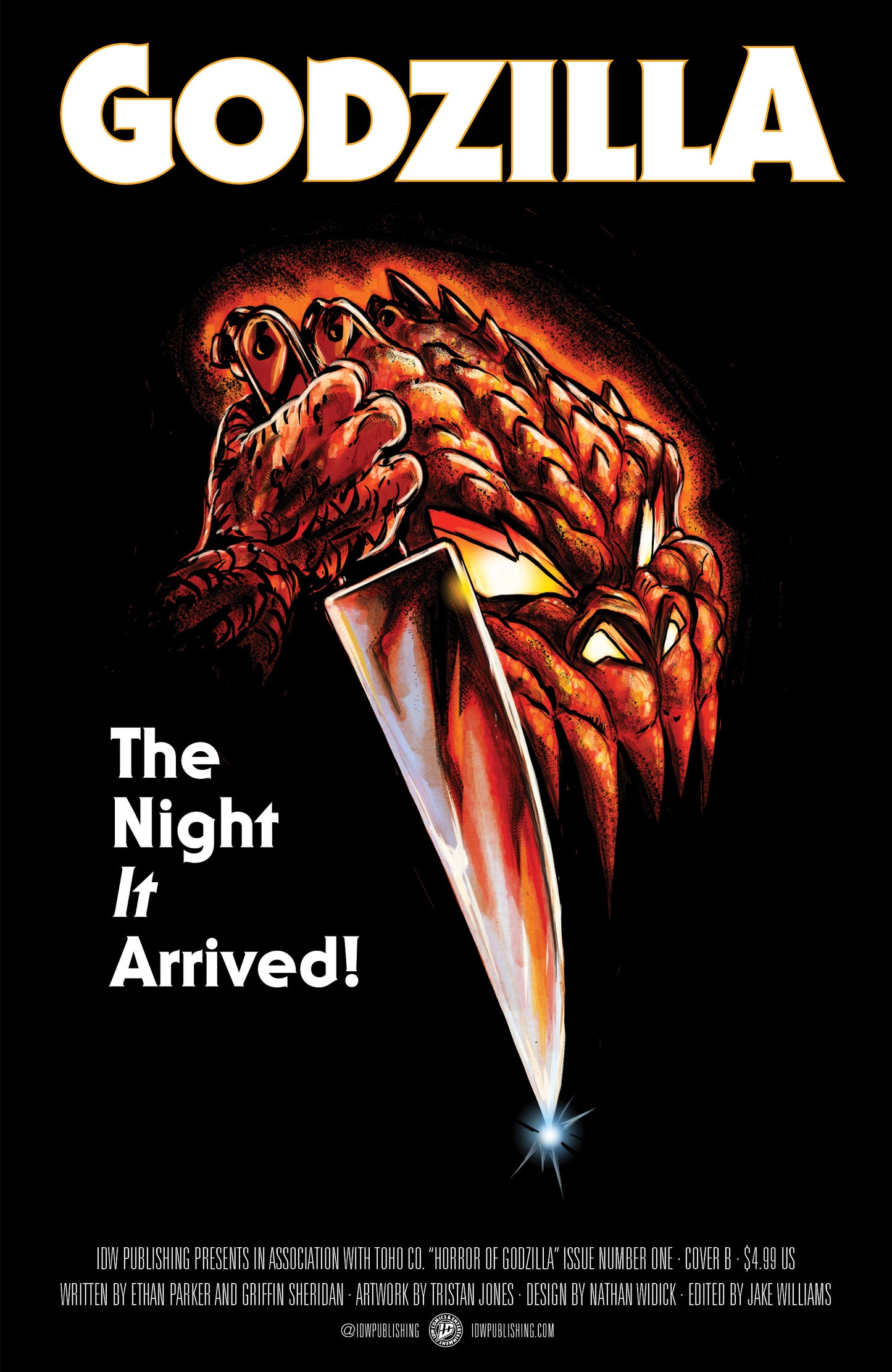 07/29/2026 The Horror of Godzilla [Kai-Sei Era] #1 Variant B (Tunica Movie Homage Cover) IDW PUBLISHING