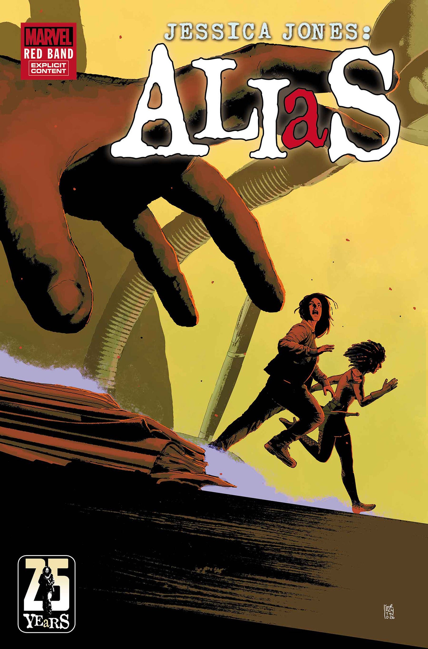07/29/2026 ALIAS: RED BAND #5 ANDREA SORRENTINO VARIANT [POLYBAGGED] MARVEL