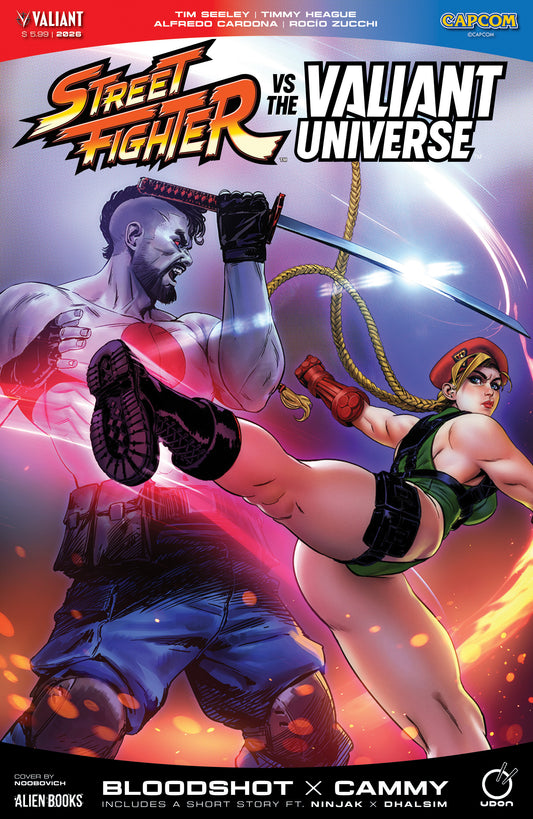 07/29/2026 Street Fighter Vs. The Valiant Universe Special Variant D (Noobovich) IDW PUBLISHING