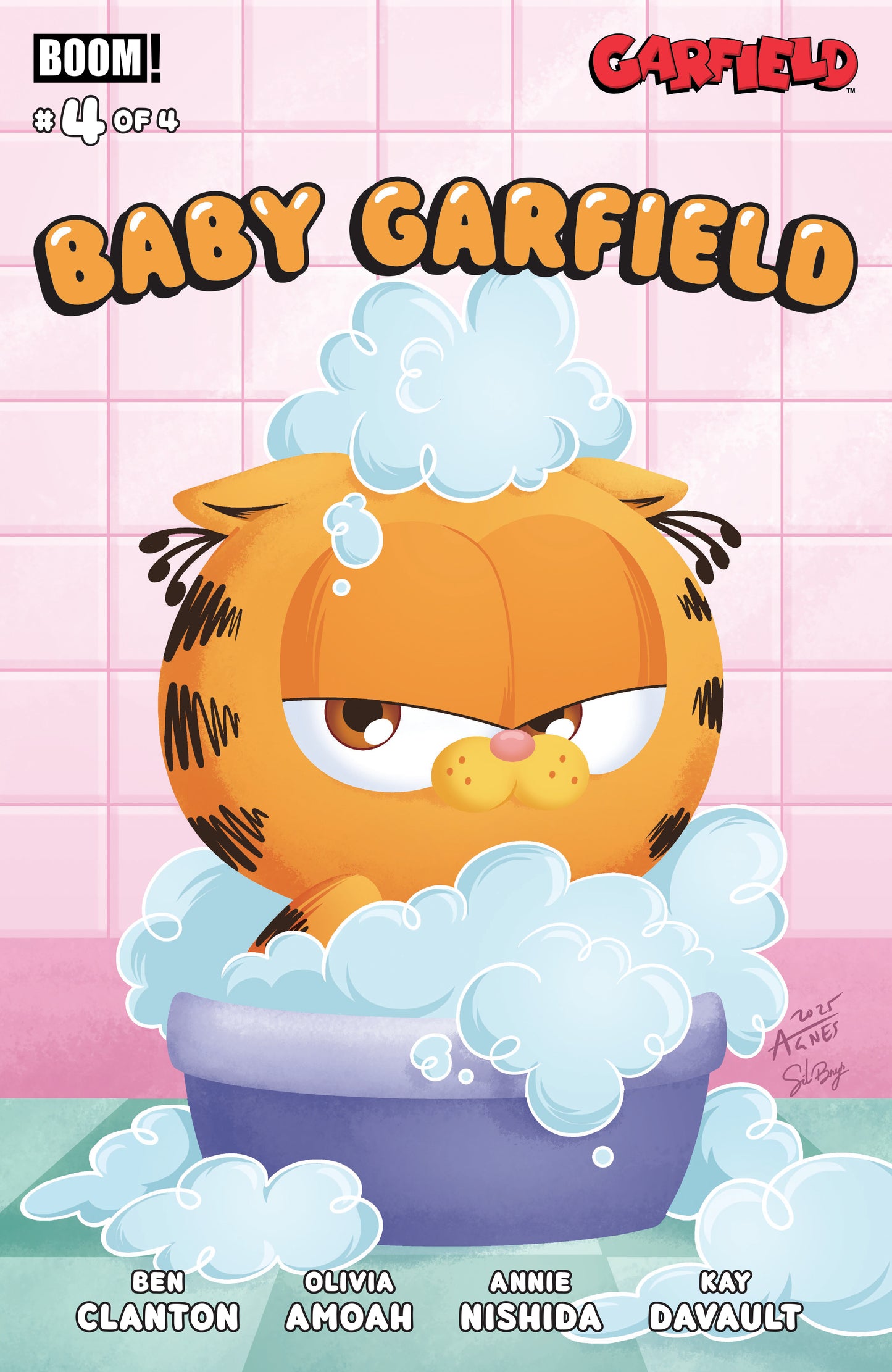 07/08/2026 Baby Garfield #4 A Main (Dressed, Garbowska) BOOM ENTERTAINMENT