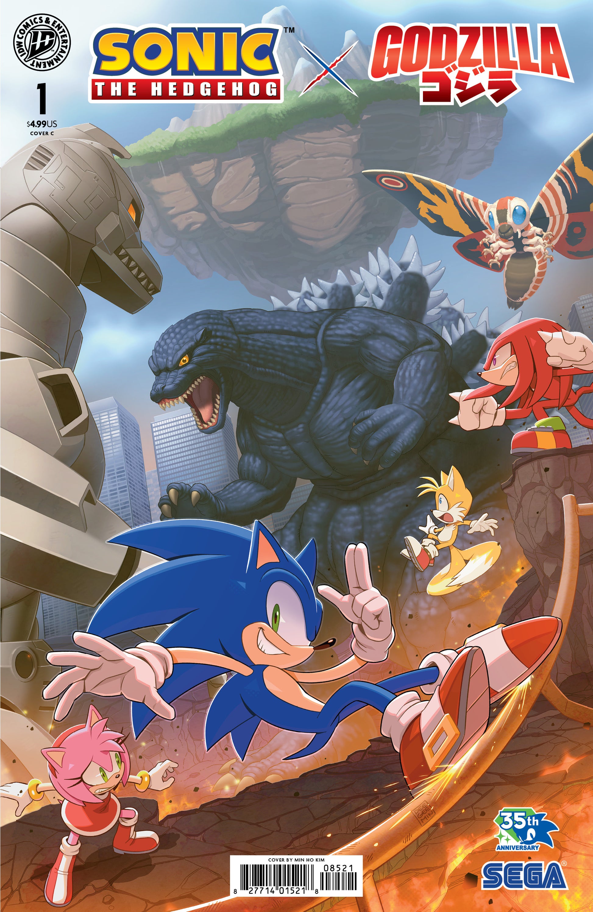 07/15/2026 Sonic the Hedgehog x Godzilla #1 Variant C (Kim) IDW PUBLISHING