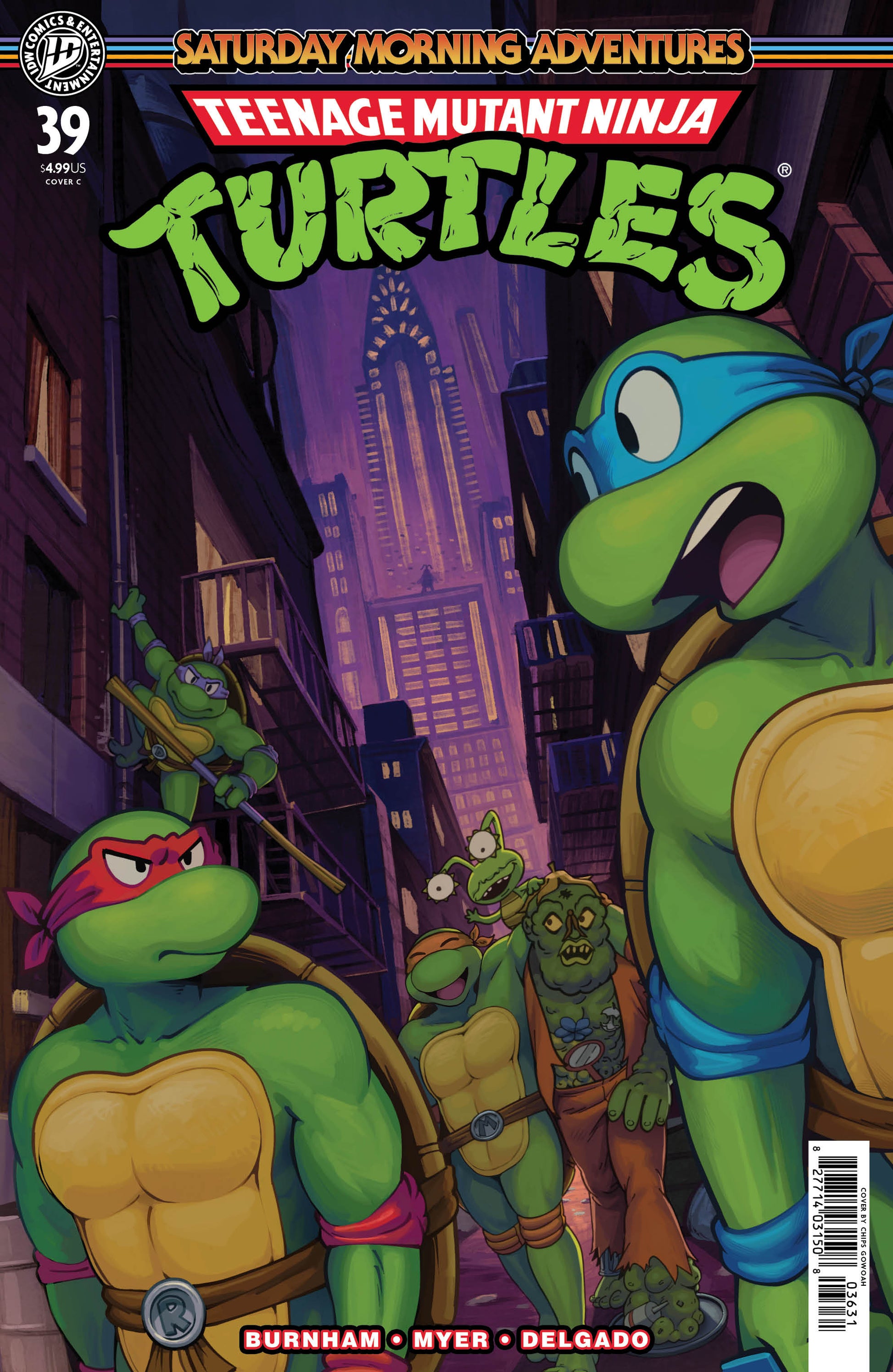 07/29/2026 Teenage Mutant Ninja Turtles: Saturday Morning Adventures #39 Variant C (GoWOAH) IDW PUBLISHING