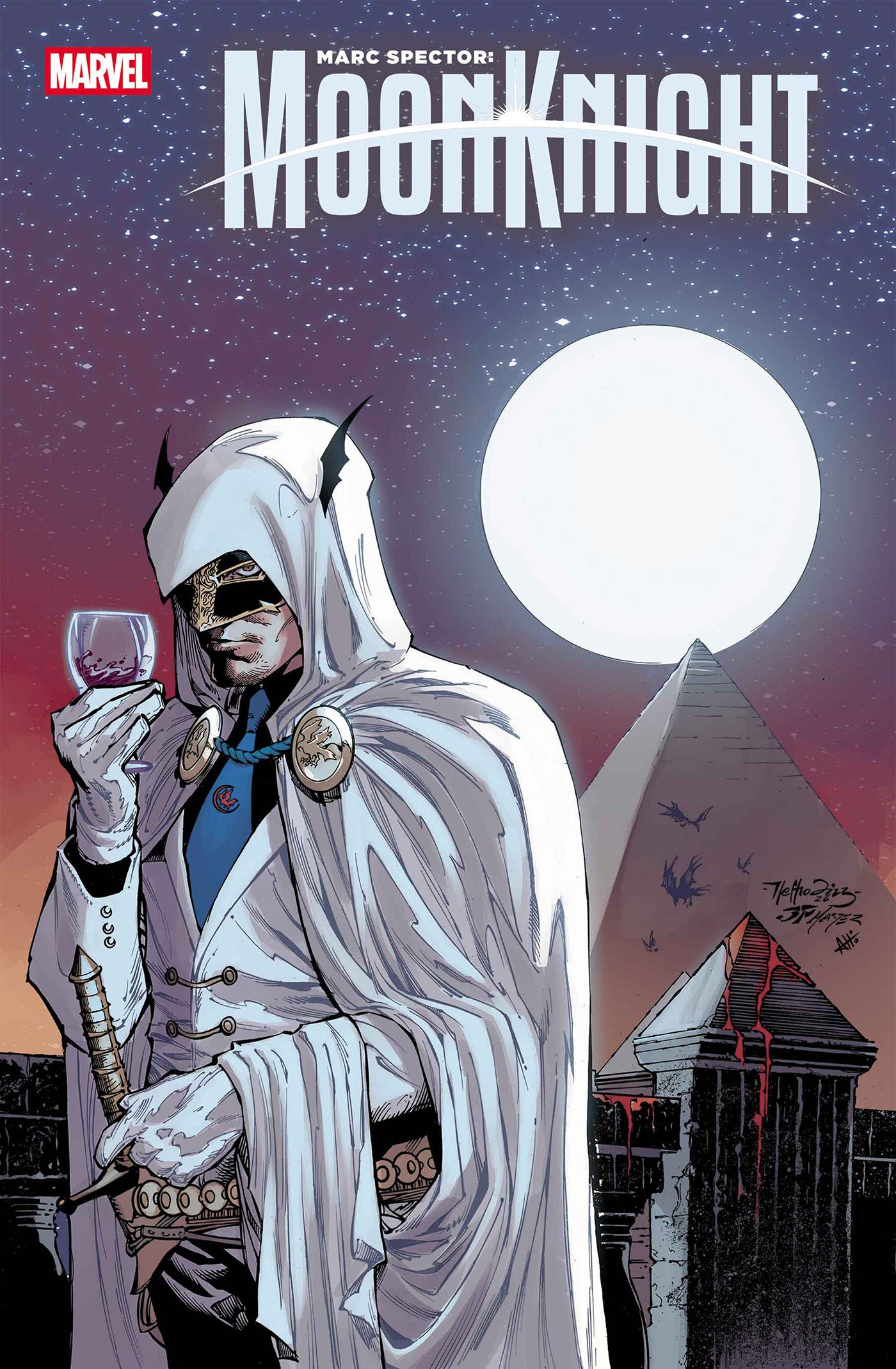 07/22/2026 MARC SPECTOR: MOON KNIGHT #6 NETHO DIAZ HELLFIRE COSTUME SWAP VARIANT MARVEL
