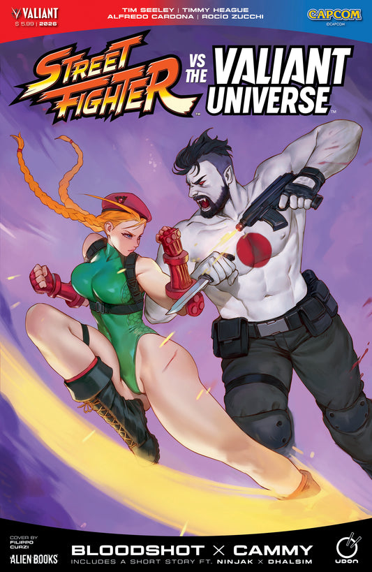 07/29/2026 Street Fighter Vs. The Valiant Universe Special Cover A (Curzi) IDW PUBLISHING