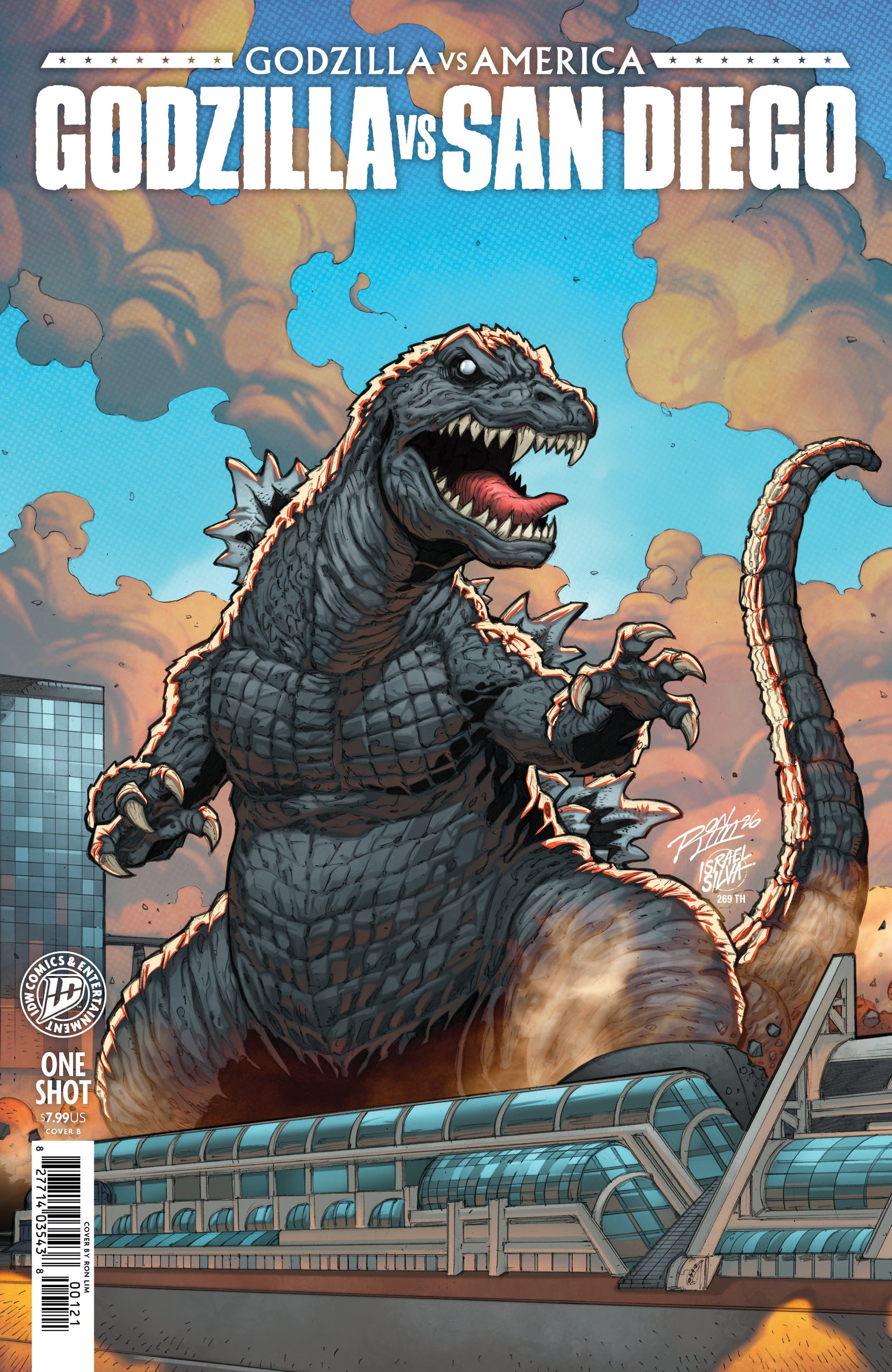 07/22/2026 Godzilla Vs. America: San Diego Variant B (Lim) IDW PUBLISHING