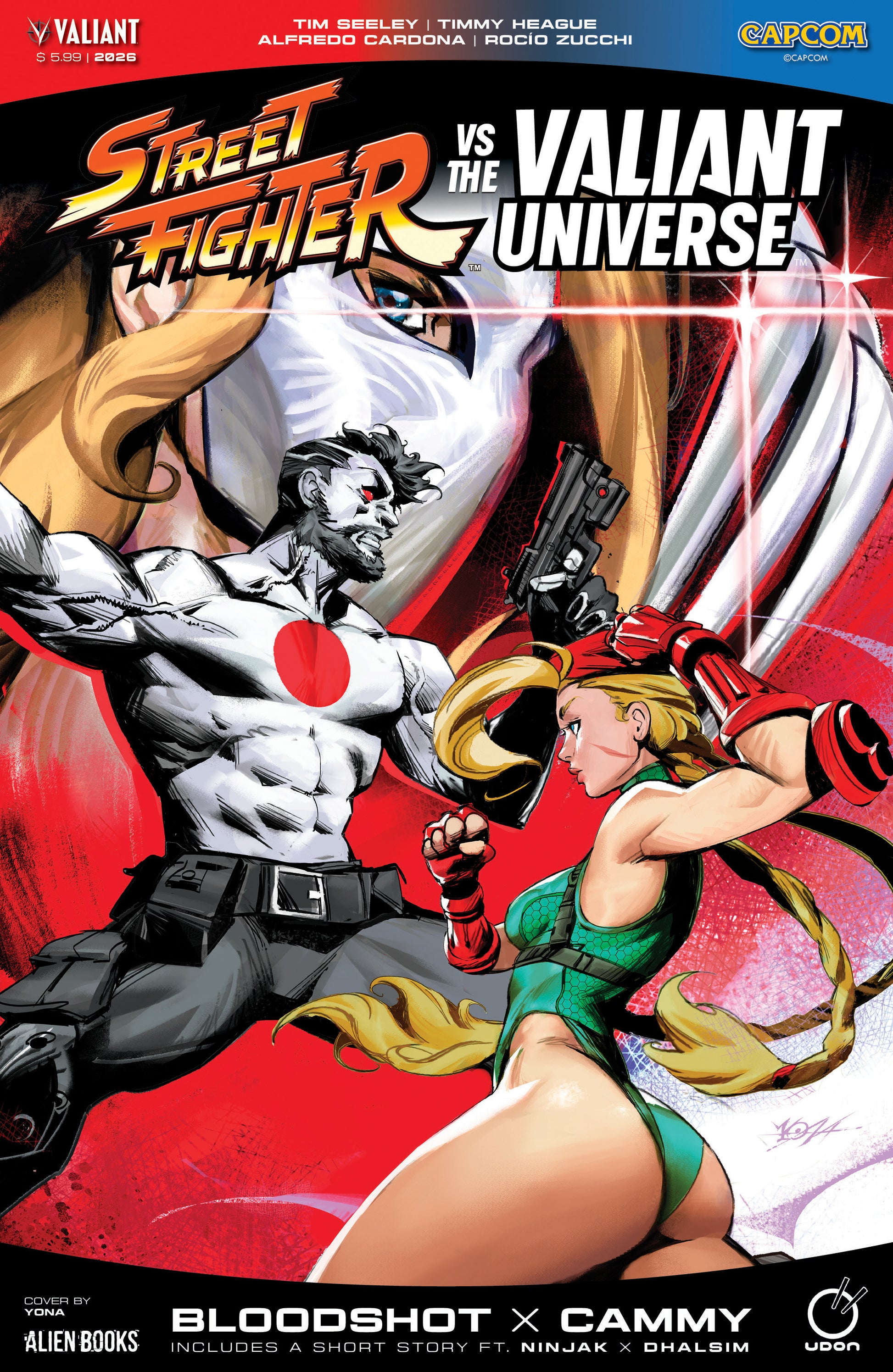 07/29/2026 Street Fighter Vs. The Valiant Universe Special Variant B (Yonas) IDW PUBLISHING