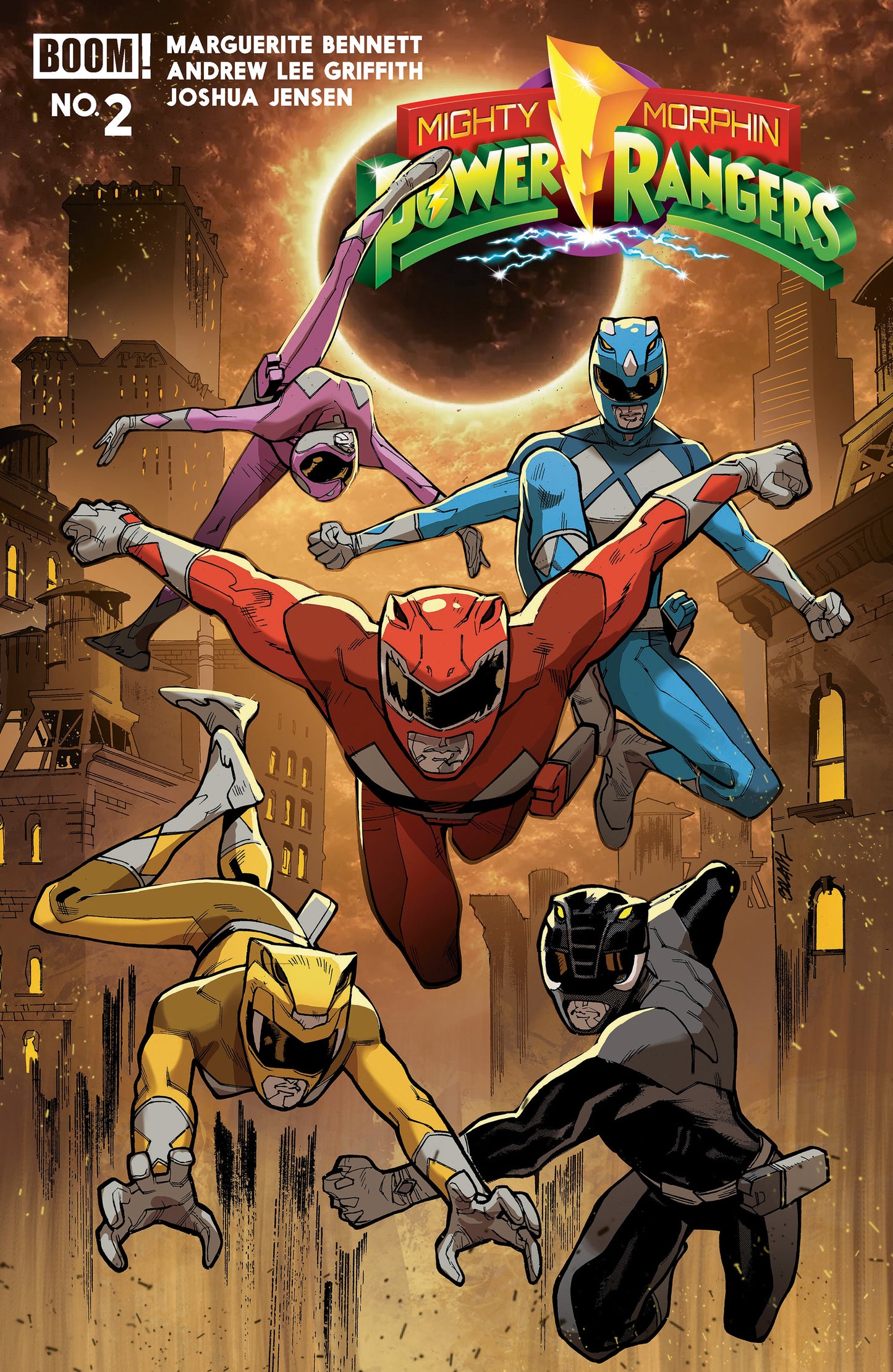07/15/2026 Mighty Morphin Power Rangers (2026) #2 A Main (Dressed, Balám) BOOM ENTERTAINMENT