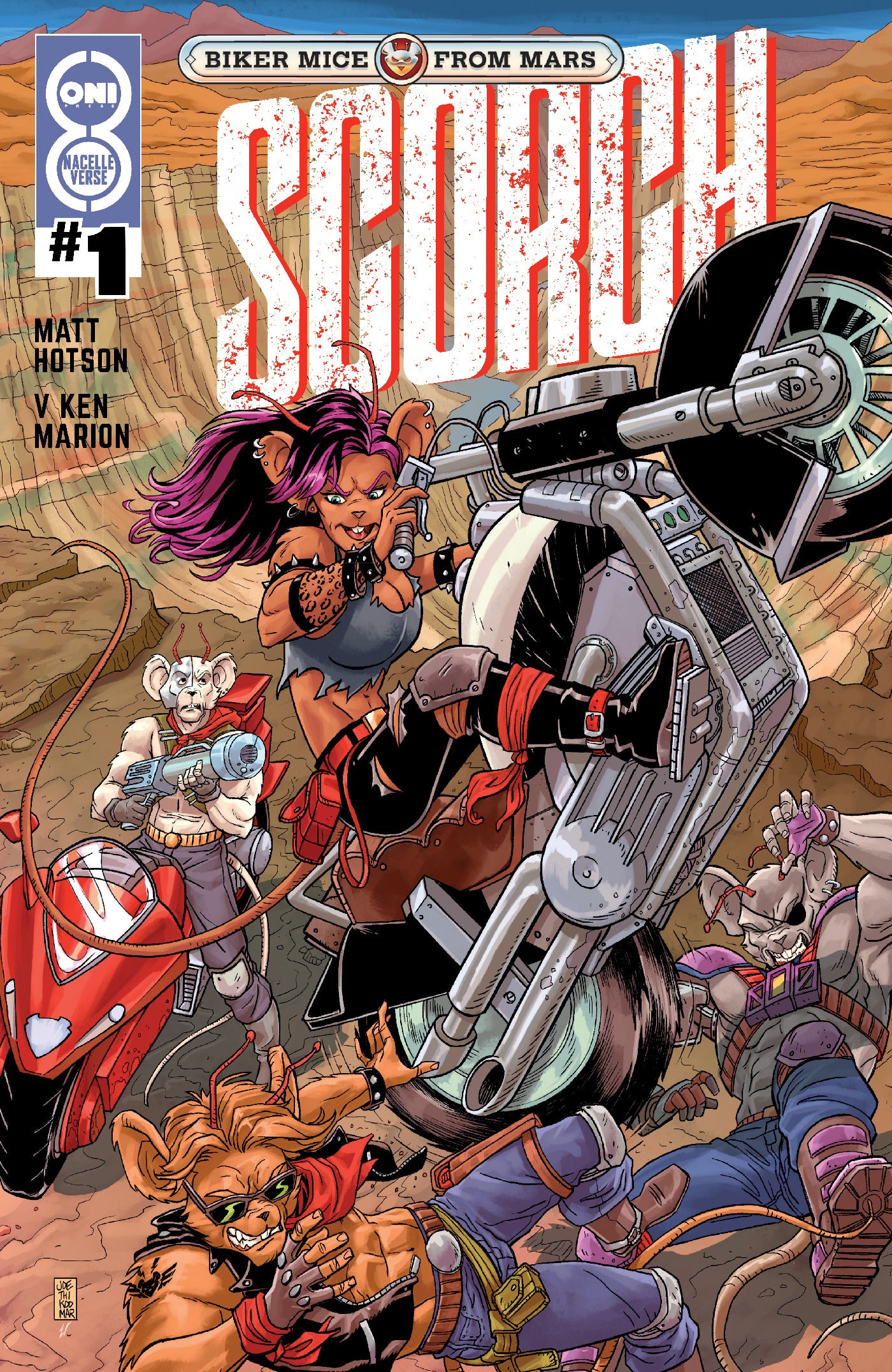 08/12/2026 BIKER MICE FROM MARS SCORCH #1 CVR C AJ JOTHIKUMAR VAR ONI PRESS