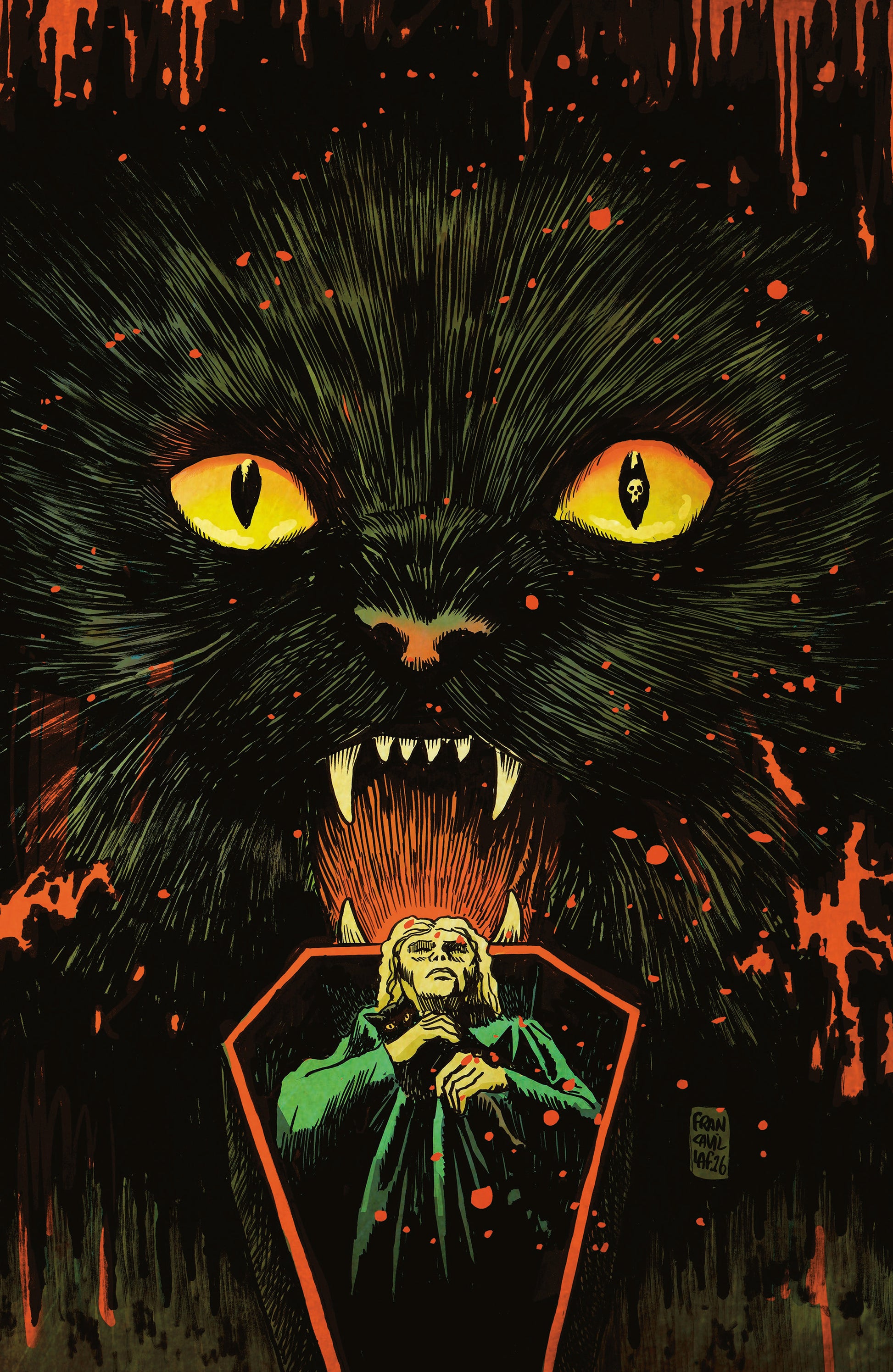08/19/2026 Stuff of Nightmares: The Cat in the Coffin #1 D Glow in the Dark Variant (Full Art, Francavilla) BOOM ENTERTAINMENT