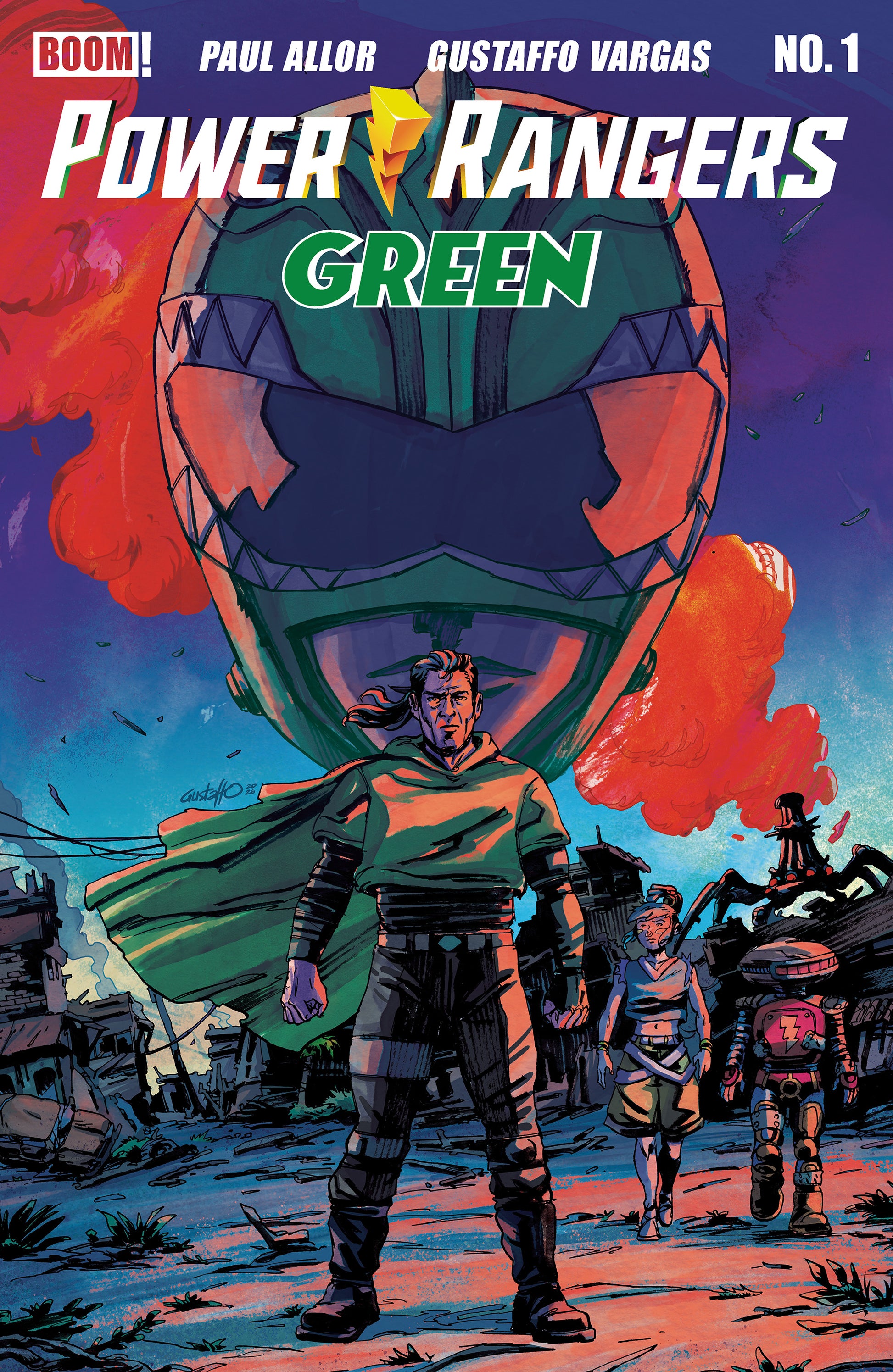 08/05/2026 Power Rangers Green #1 B Variant (Dressed, Vargas) BOOM ENTERTAINMENT