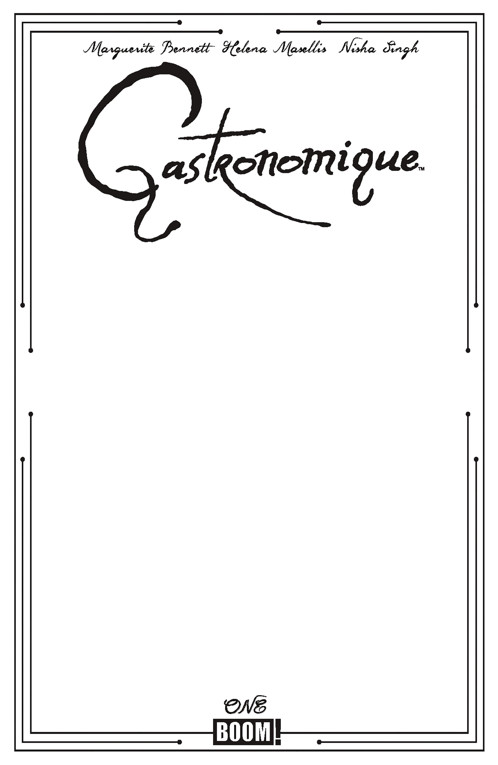 08/12/2026 Gastronomique #1 D Blank Sketch Variant BOOM ENTERTAINMENT