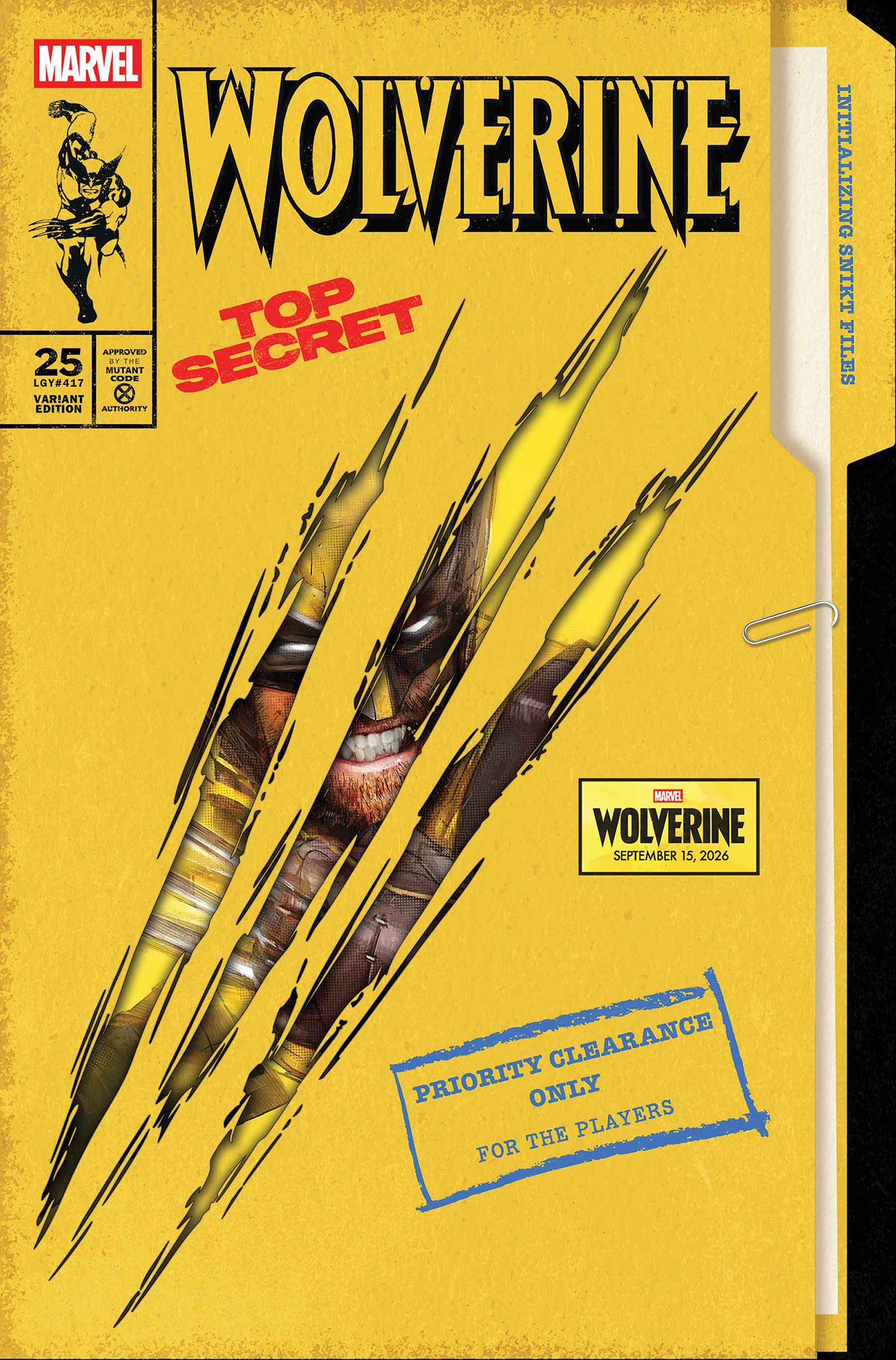 08/12/2026 WOLVERINE #25 JOCK WOLVERINE GAME VARIANT MARVEL