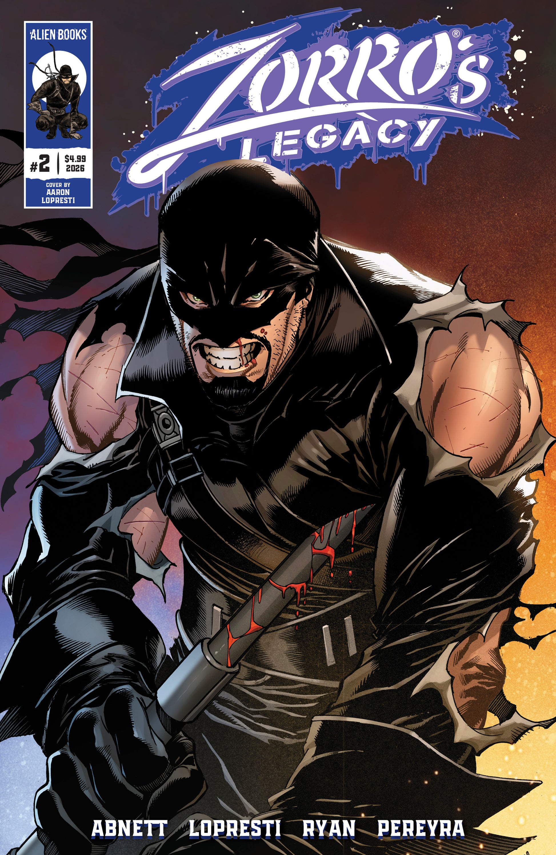 08/19/2026 Zorro's Legacy #2 Cover A (Lopresti) IDW PUBLISHING