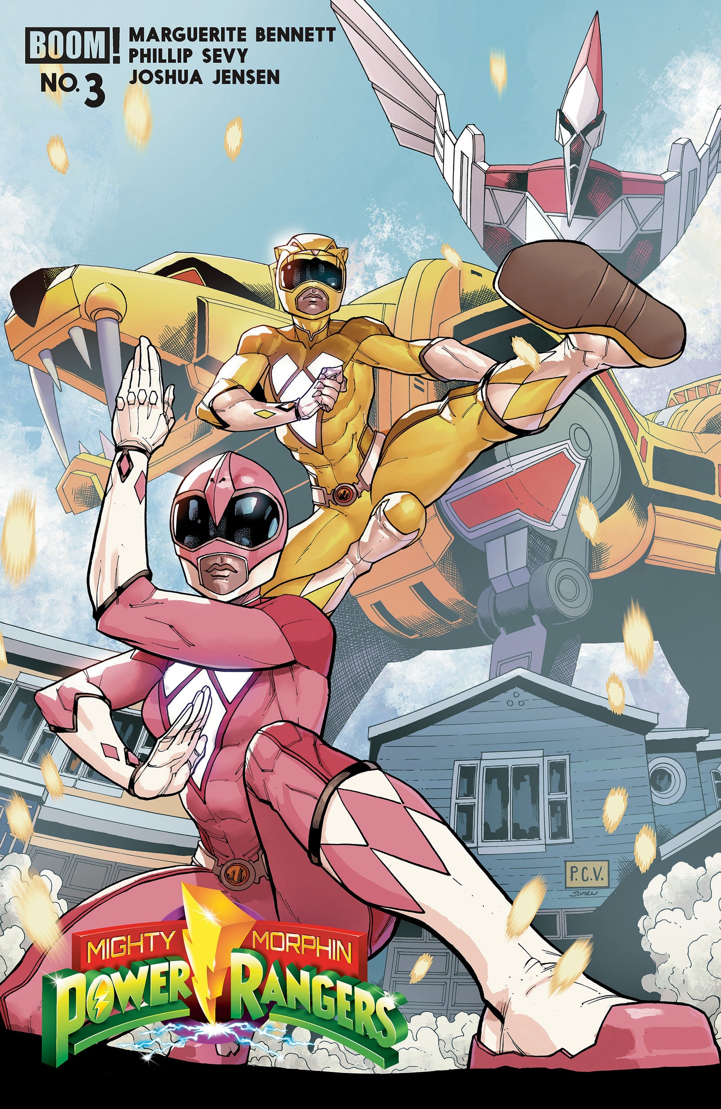 08/26/2026 Mighty Morphin Power Rangers (2026) #3 B Variant (Dressed, Sevy) BOOM ENTERTAINMENT